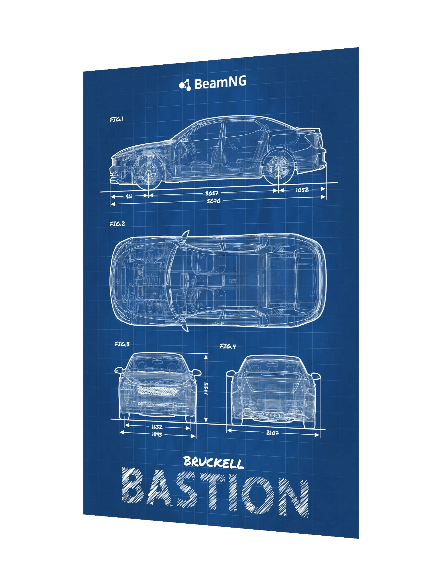 Bruckell Bastion Blueprint Poster product image (3)