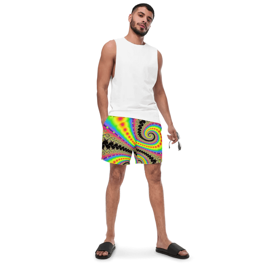 Fractal Swim Shorts - Pink Lemonade and Candy Twists product image (4)