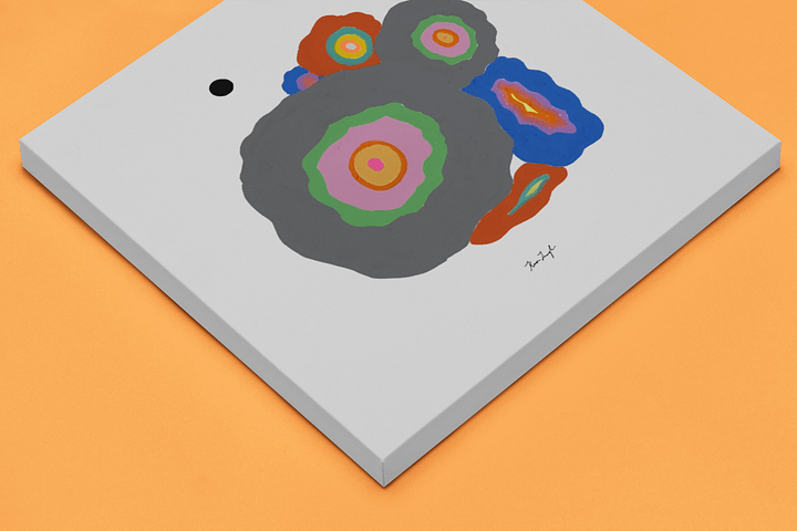 Abstract Stones Square Canvas Print product image (2)