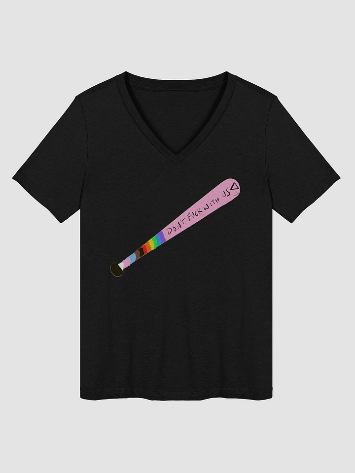 Don't F*ck With Us Relaxed V-Neck Tee product image (3)
