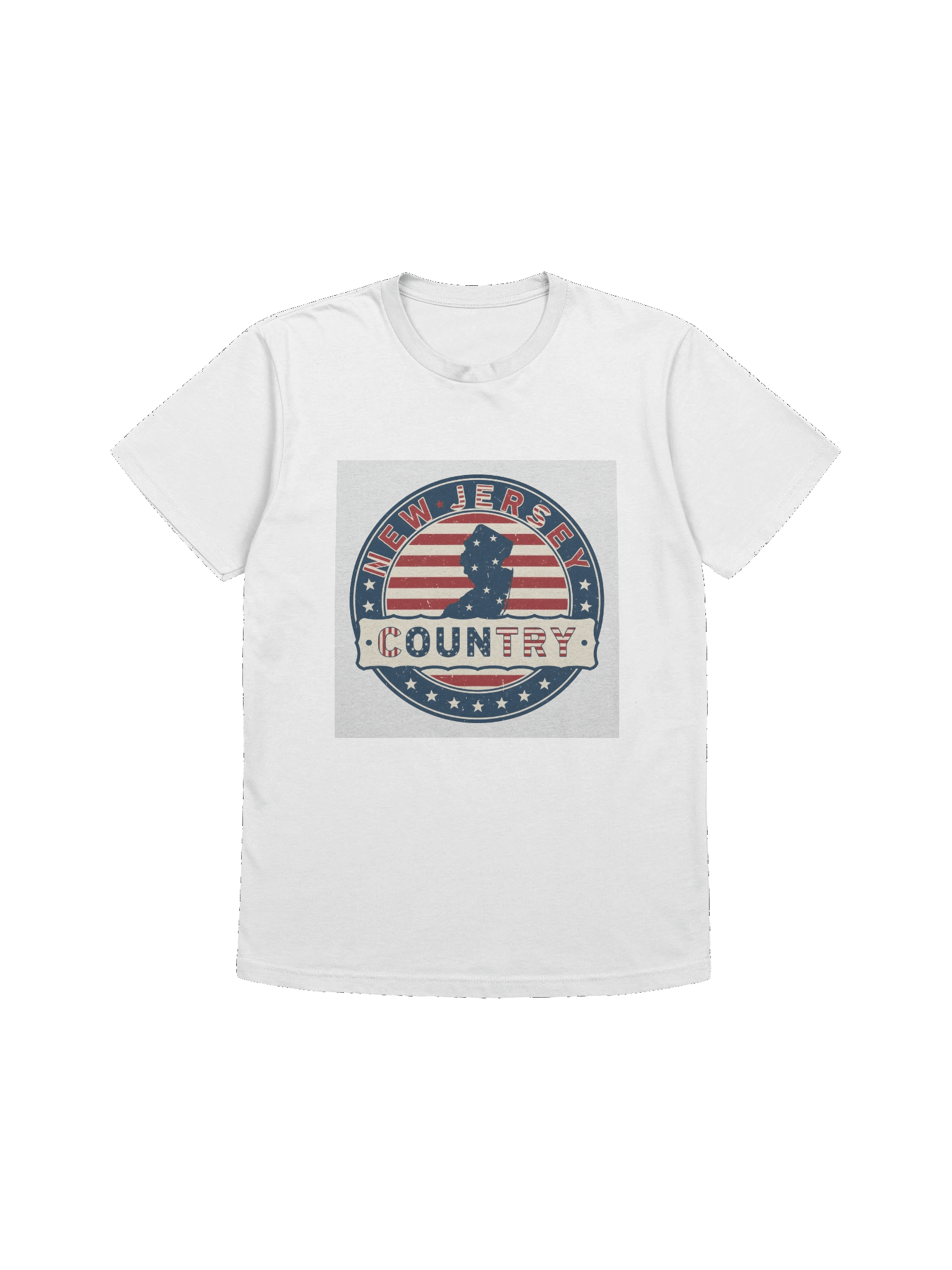 New Jersey Country Logo White T-Shirt product image (3)