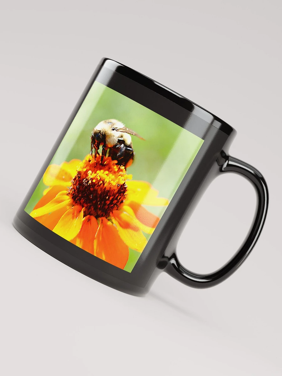 Bee On a Flower Black Coffee Mug product image (8)