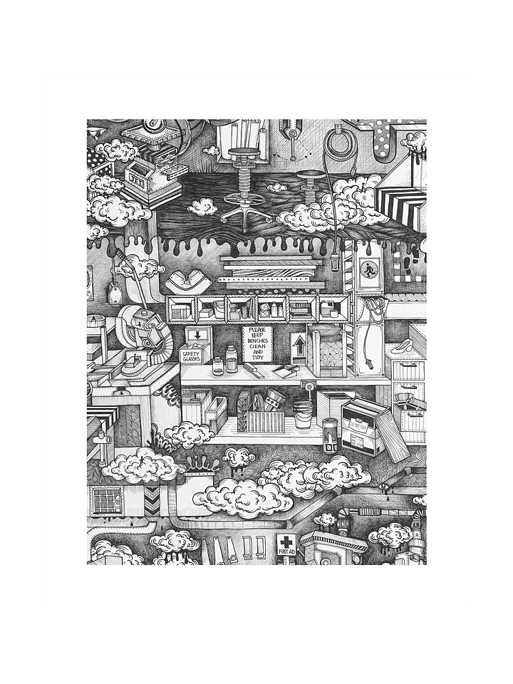 Workshop - Original Art Print product image (1)