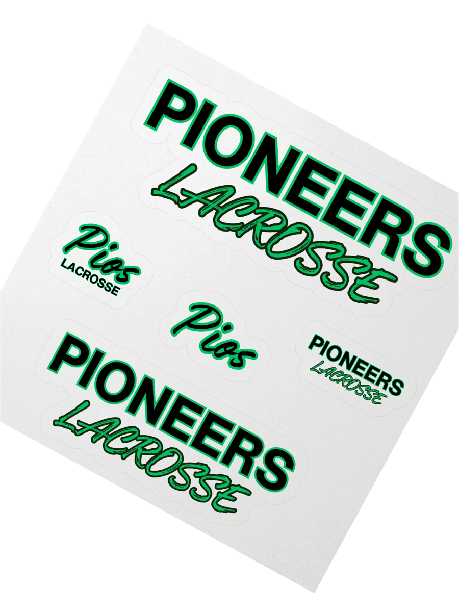 Pioneers Lacrosse Kiss-Cut Sticker Pack product image (2)