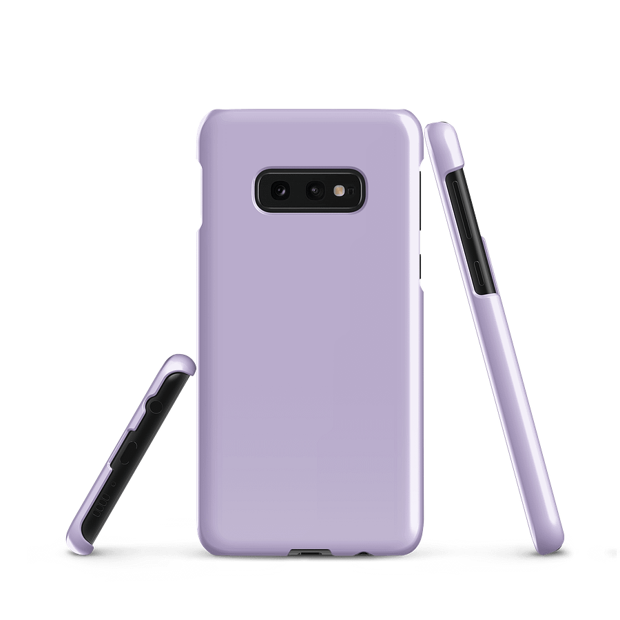 Soft Lilac Solid Color Samsung® Glossy Snap Case product image (2)