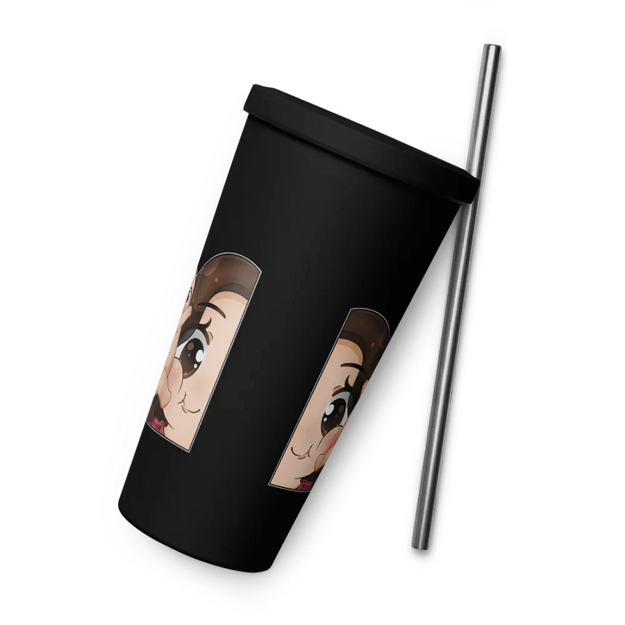 Hugs face Emote Insulated Tumbler with a Straw product image (7)