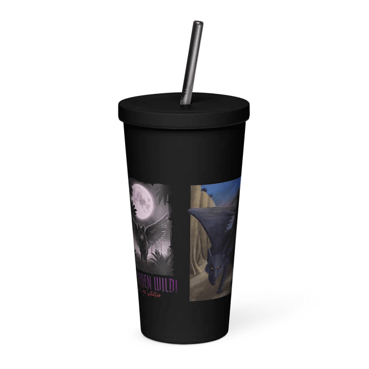 Wolvaren Stainless Tumbler w/Straw product image (2)