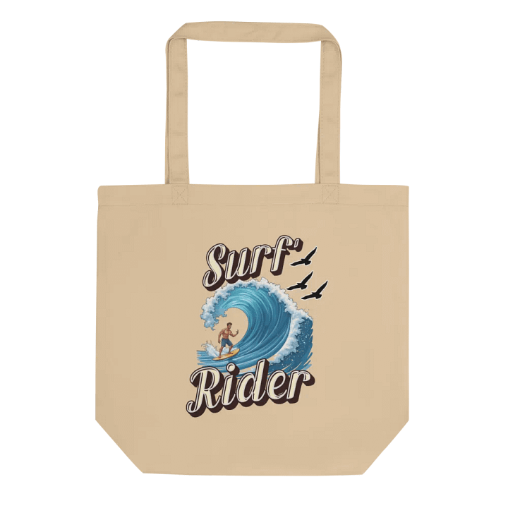 Surf Rider Ride the Wave Eco-Friendly Tote Bag product image (1)