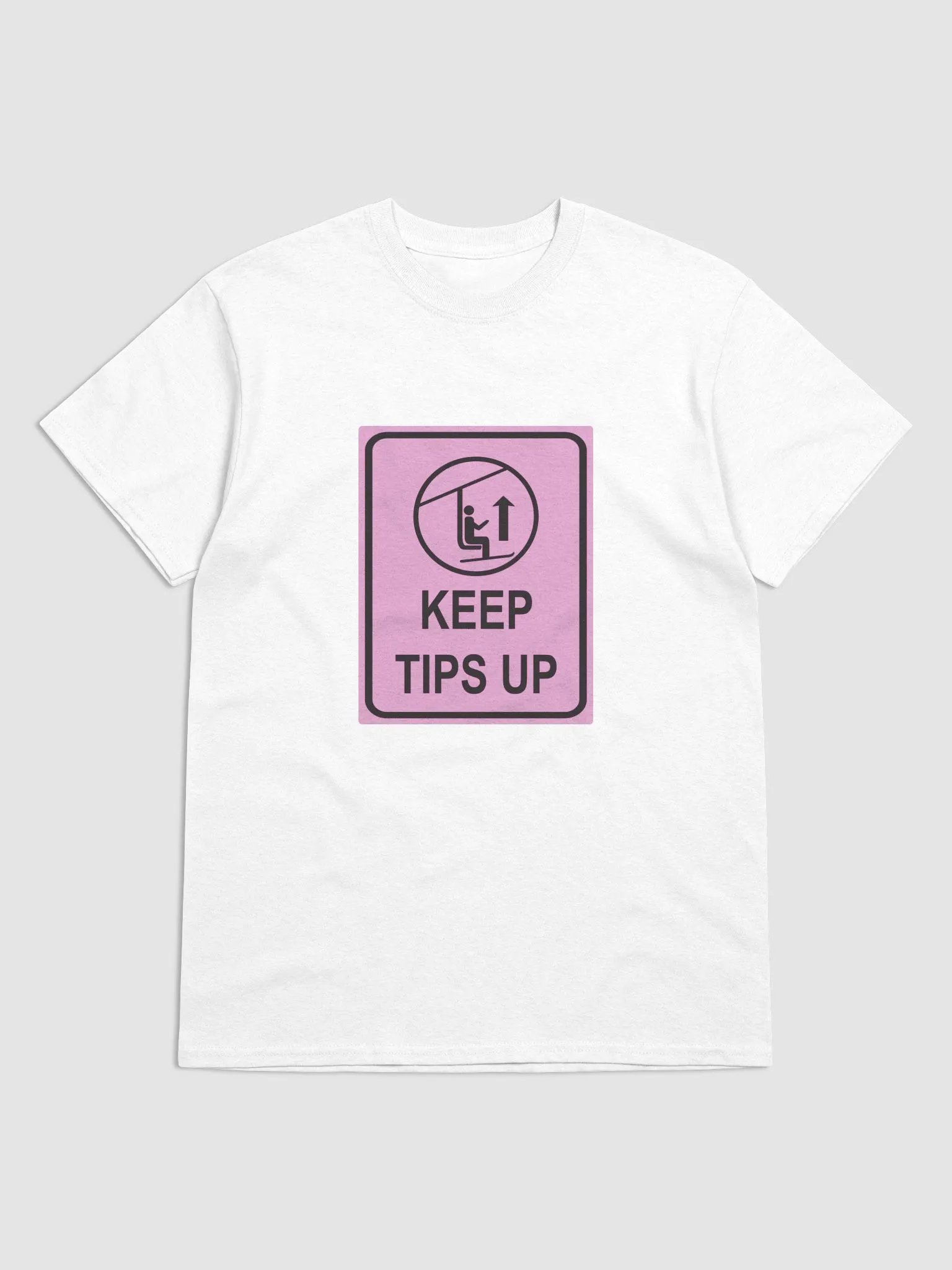 keep tips up (pink) - Gildan Heavyweight Tee [Unisex Sizing] product image (1)