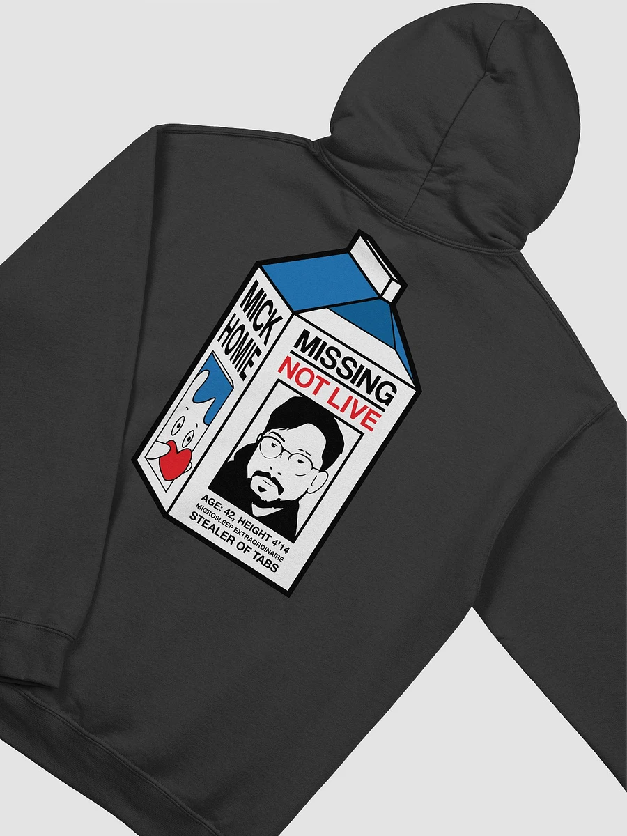 MISSING NOT LIVE HOODIE (BLACK) product image (4)