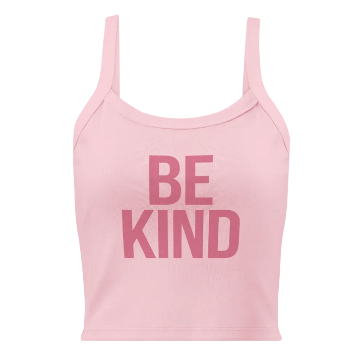 BE KIND Pink Ribbed Tank product image (1)
