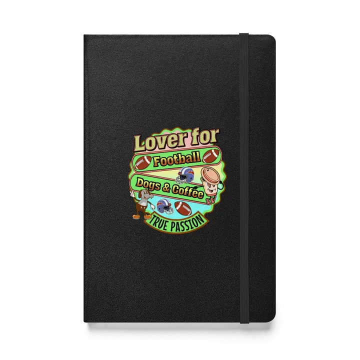 Lover For Dogs Coffee Football Passionate Notebook product image (1)