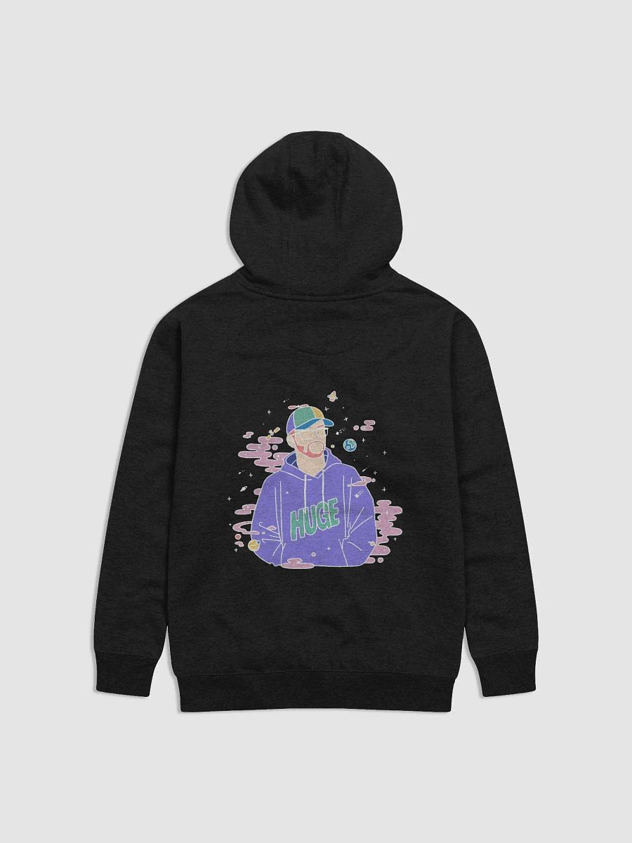 Hoodie noir "Nuages roses" product image (2)