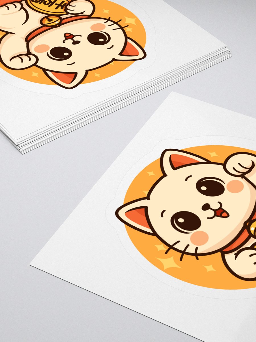 Lucky Cat Kiss-Cut Sticker product image (4)
