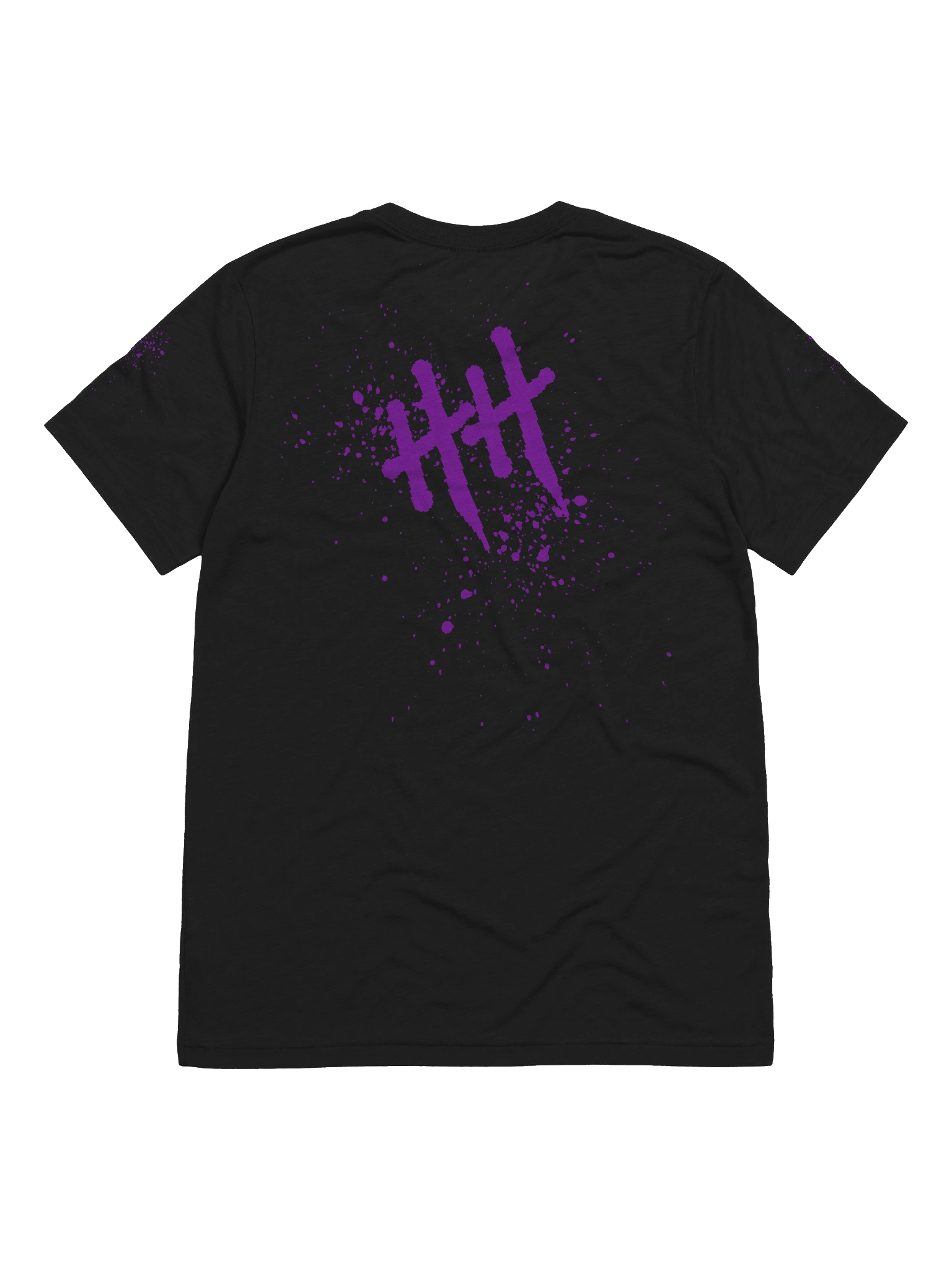 HOOPER HOWSE BLACK TEE - PURP SPLATTER product image (2)