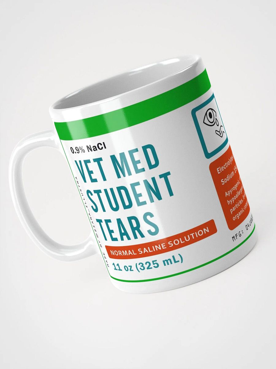 "Vet Med student tears mug" Ceramic mug product image (3)