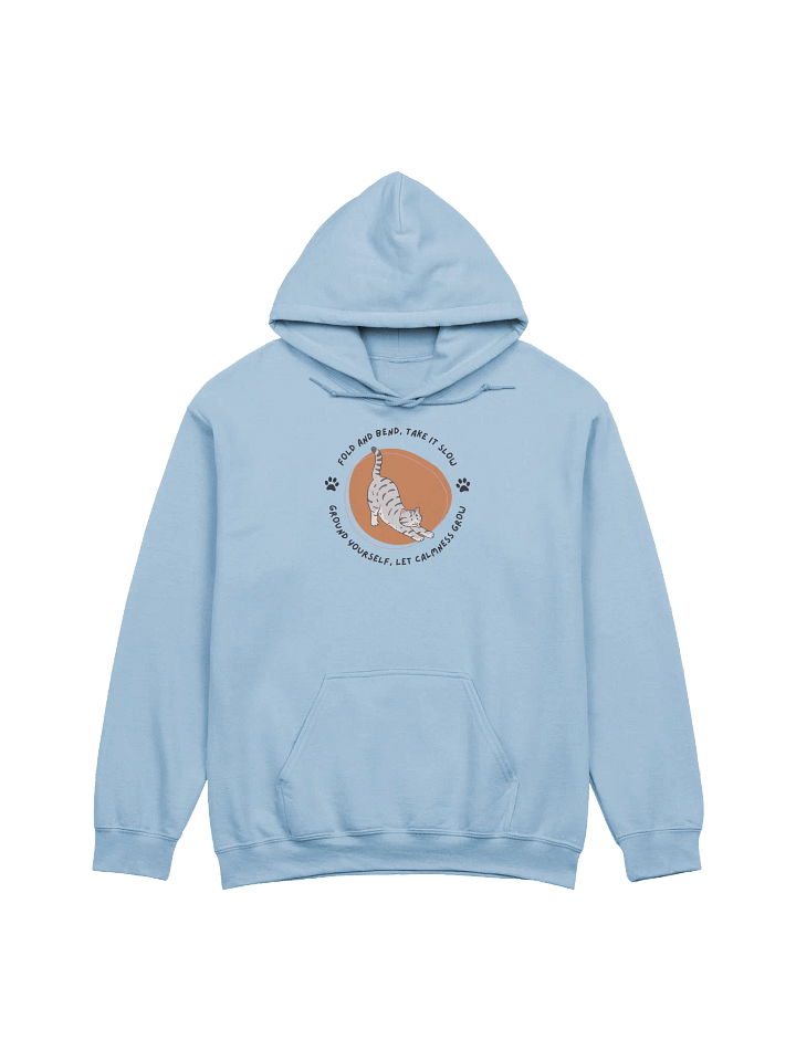 "Zen Cat Stretch Hoodie: Yoga Inspiration" product image (1)