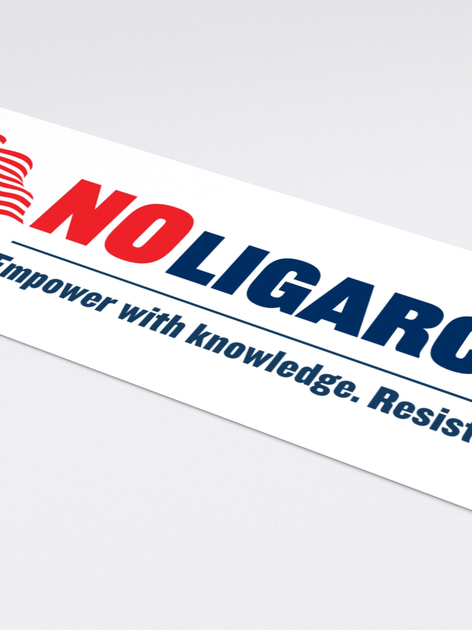 NOLIGARCHY.US Fist Bumper Sticker product image (4)