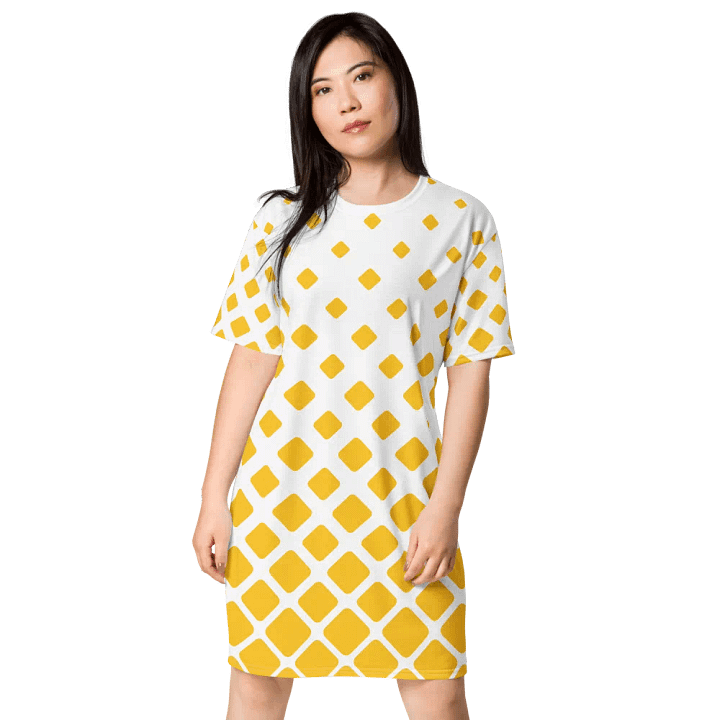 Sunrise Gradient Diamond T-Shirt Dress product image (1)