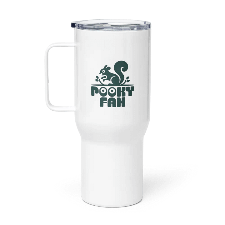 POOFY FAN Squirrel Logo Travel Mug product image (1)