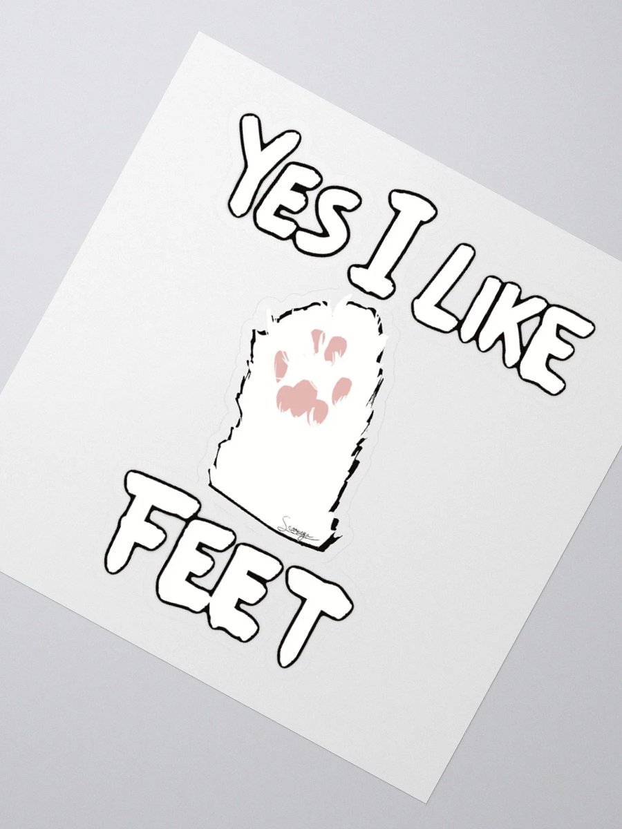 I LIKE FEET Kiss Cut Stickers product image (2)