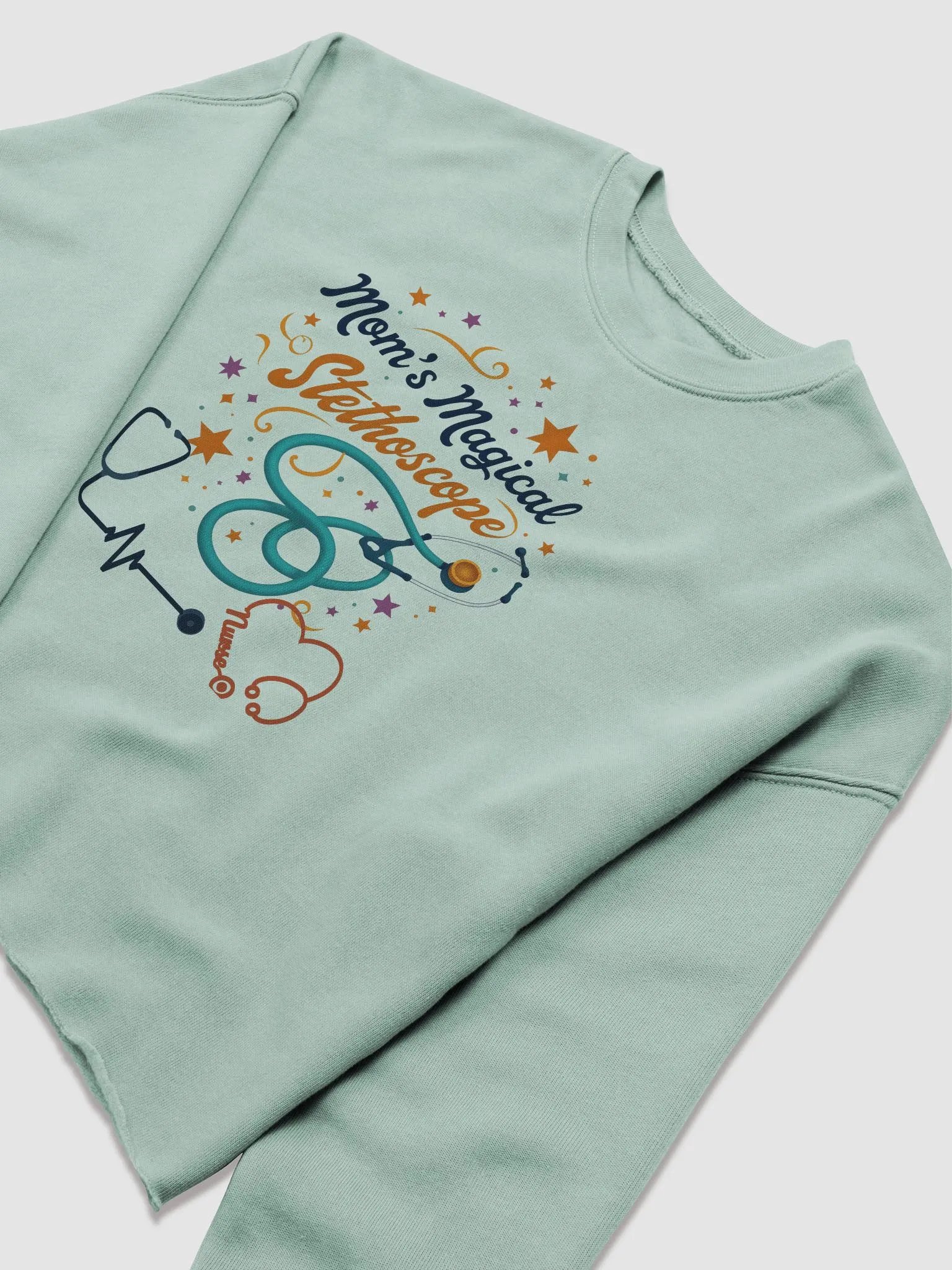 Magical Mom's Stethoscope Crop Sweatshirt product image (9)