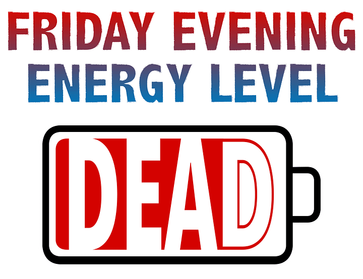 Friday Evening Energy Level - Dead T-Shirt product image (2)