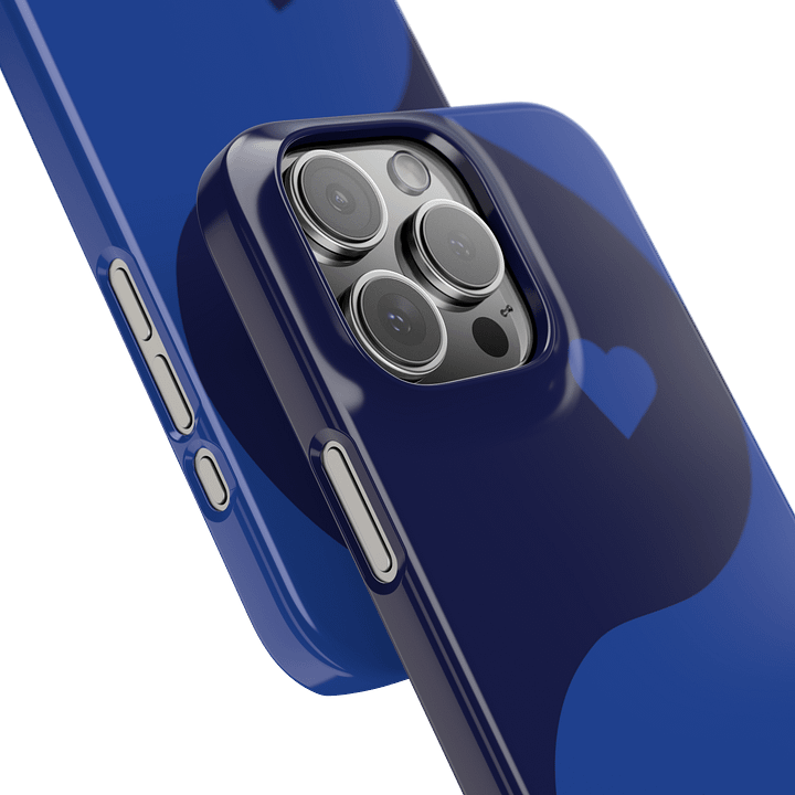 Deep Blue Yin Yang Heart iPhone Case product image (14)