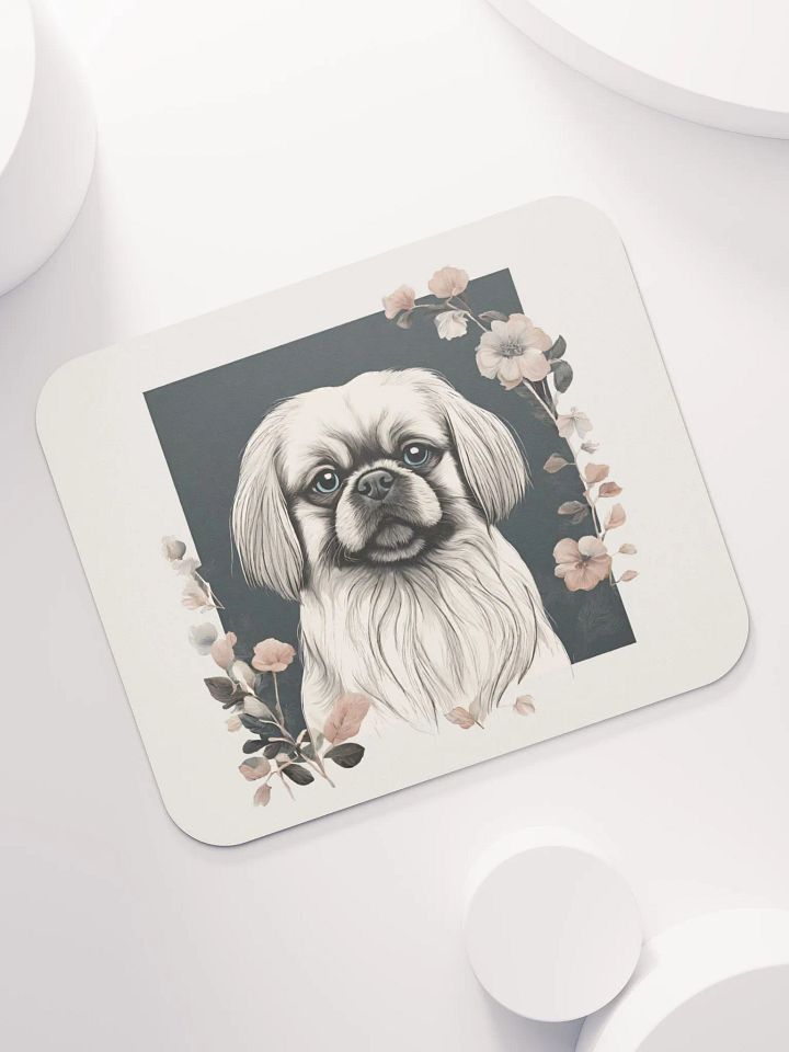 Floral Pekingese Mouse Pad product image (2)