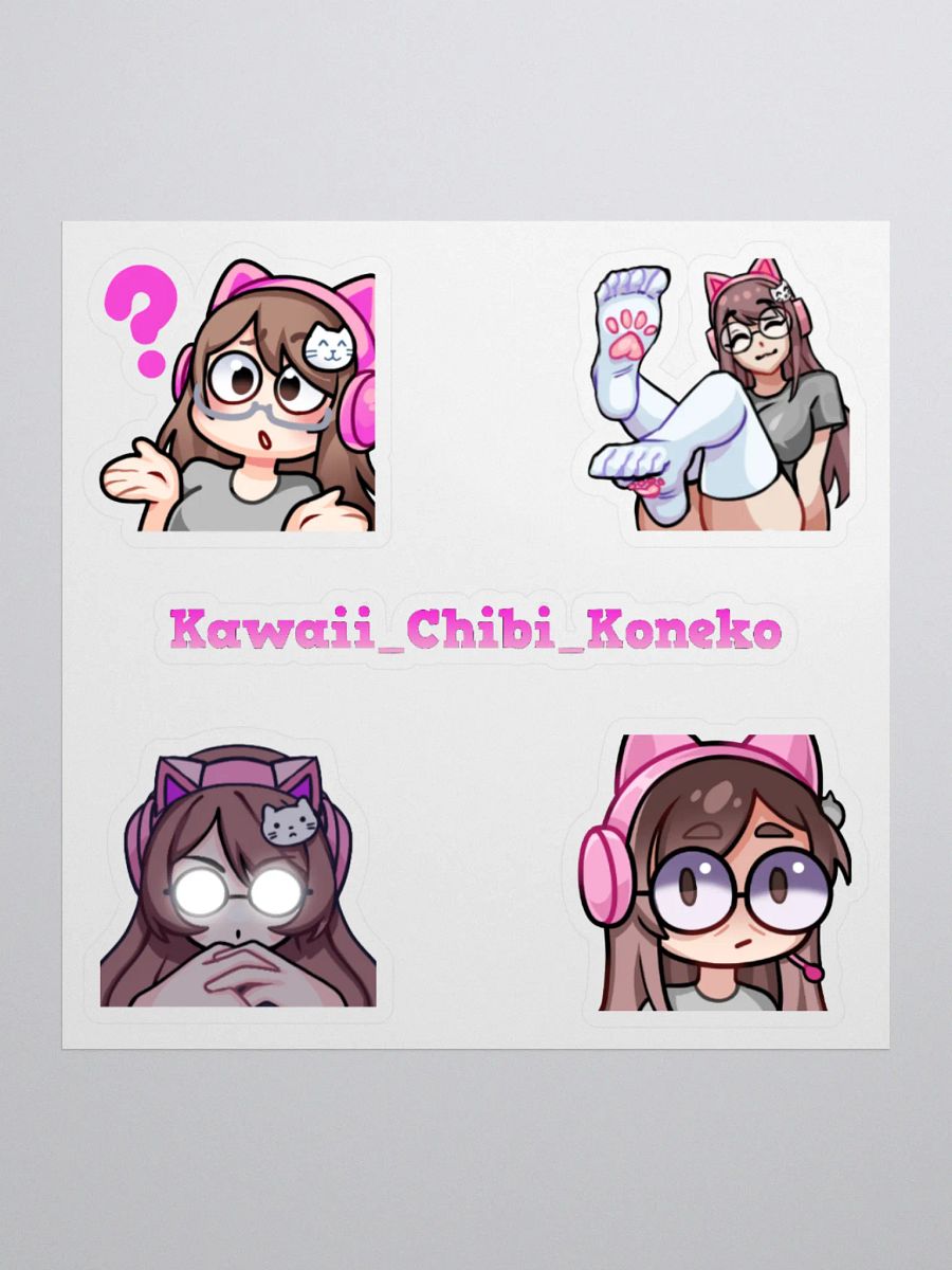 Koneko Kiss cut sticker sheet Whimzee art sheet 2 product image (2)