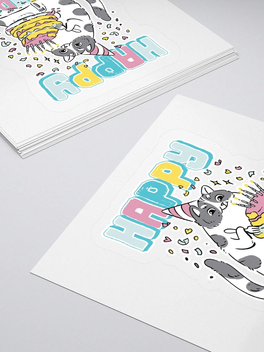Happy Birthday (Cat With Cake) Sticker product image (4)