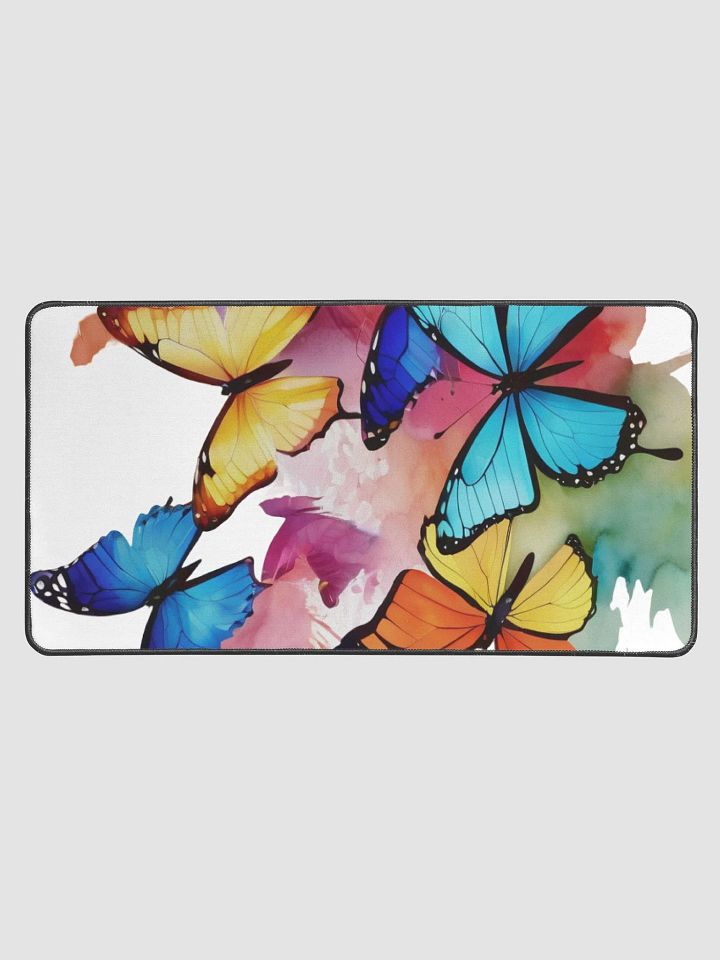 Colorful Butterfly Desk Mat product image (1)