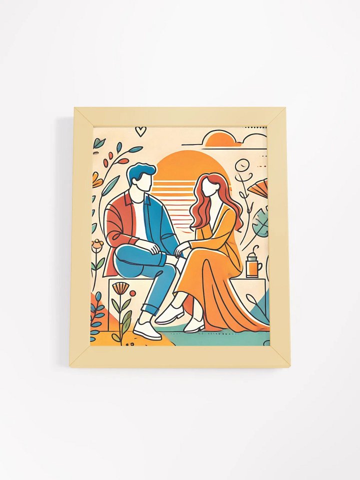Love Art Frame | Couple Painting | Couple Frame | Painting #A14 product image (1)