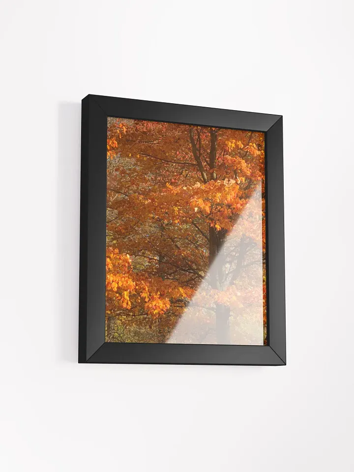 Orange Fall Leaves High Quality Matte Poster product image (2)