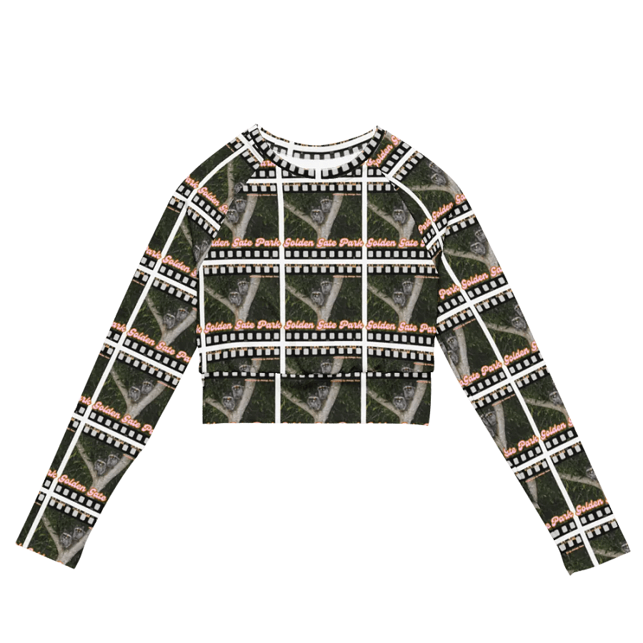 Golden Gate Park Raccoons Sleeved Crop Top product image (2)