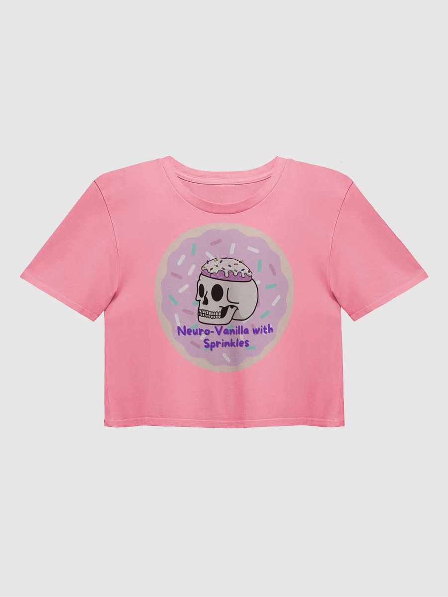 Neuro-Vanilla With Sprinkles Women's Crop Top Tee product image (9)