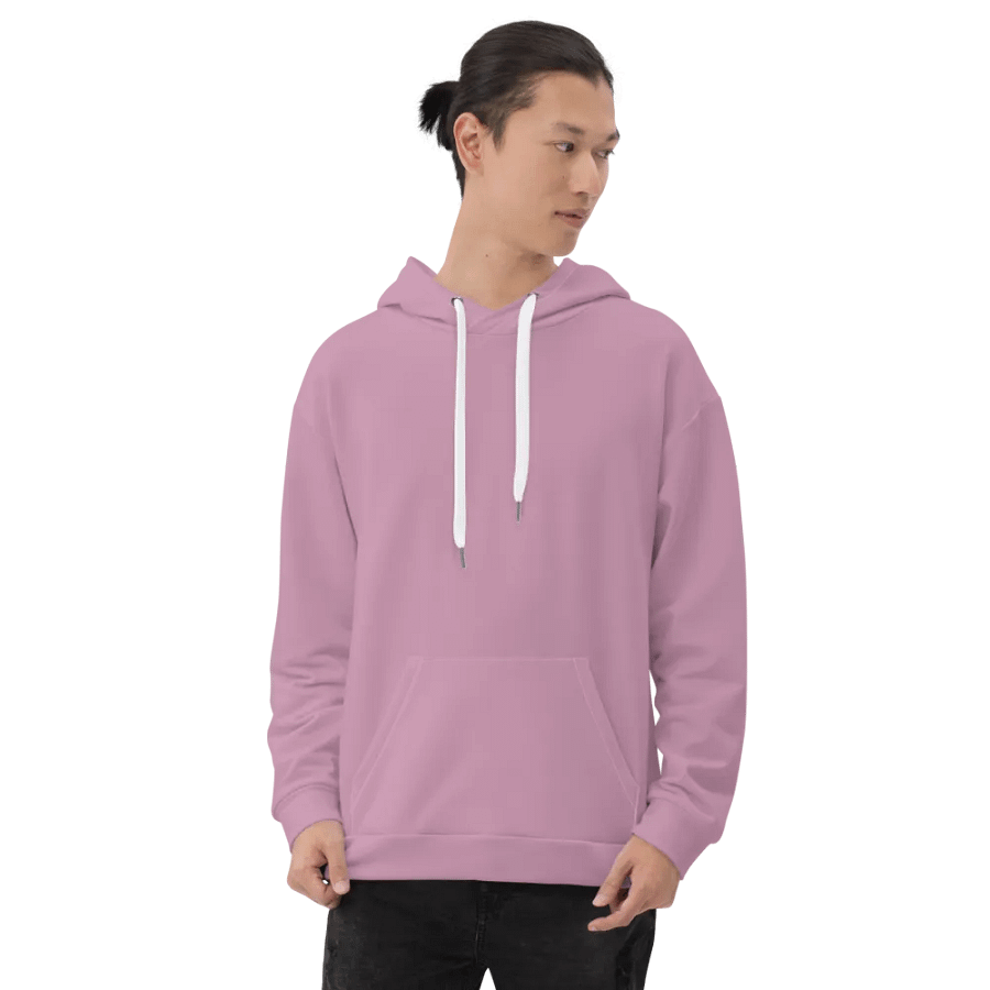 Plain Lilac Purple Soft Summer Unisex Recycled Polyester Heavyweight Premium Hoodie by Treasure Pie product image (9)