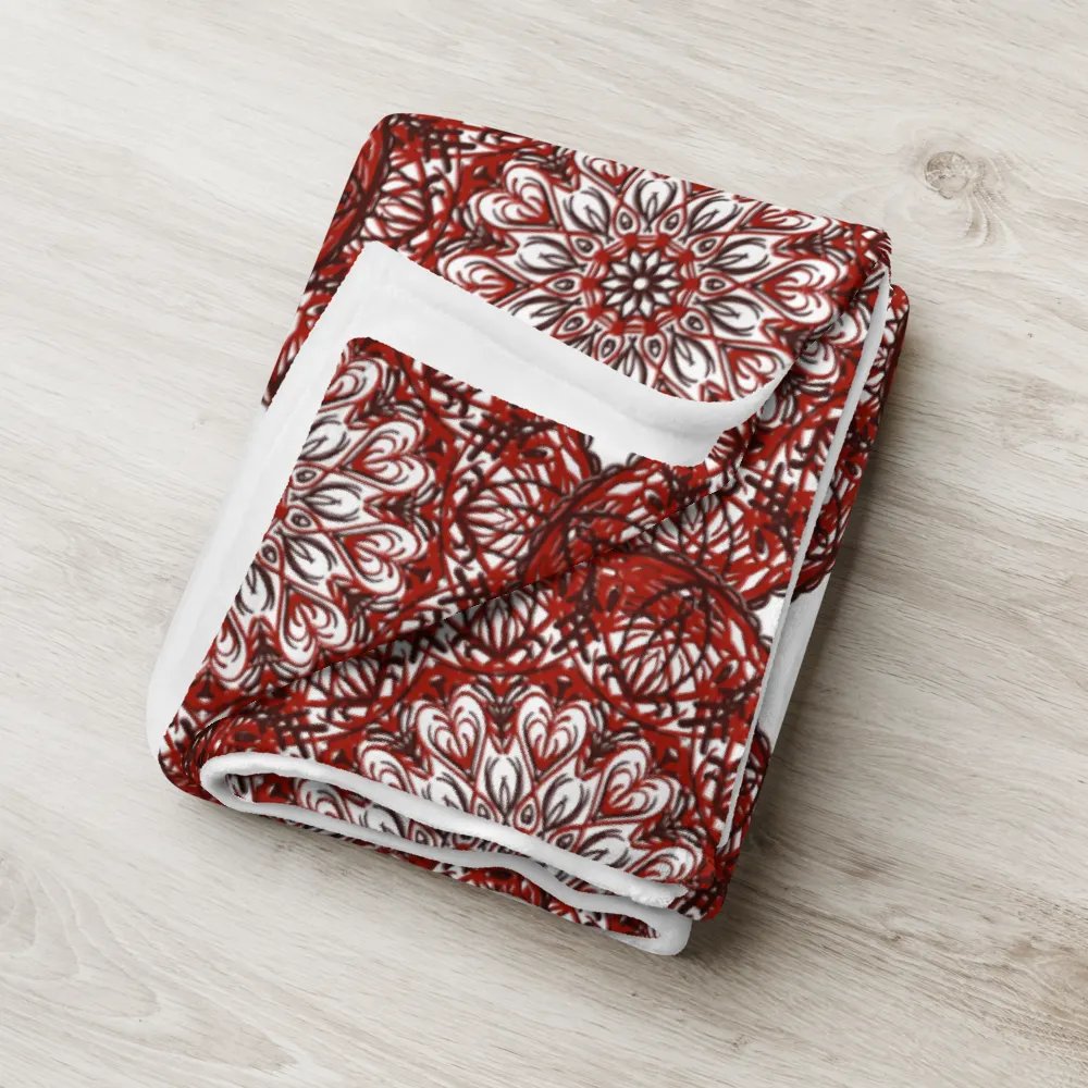 Lace of Crimson Throw Blanket product image (7)