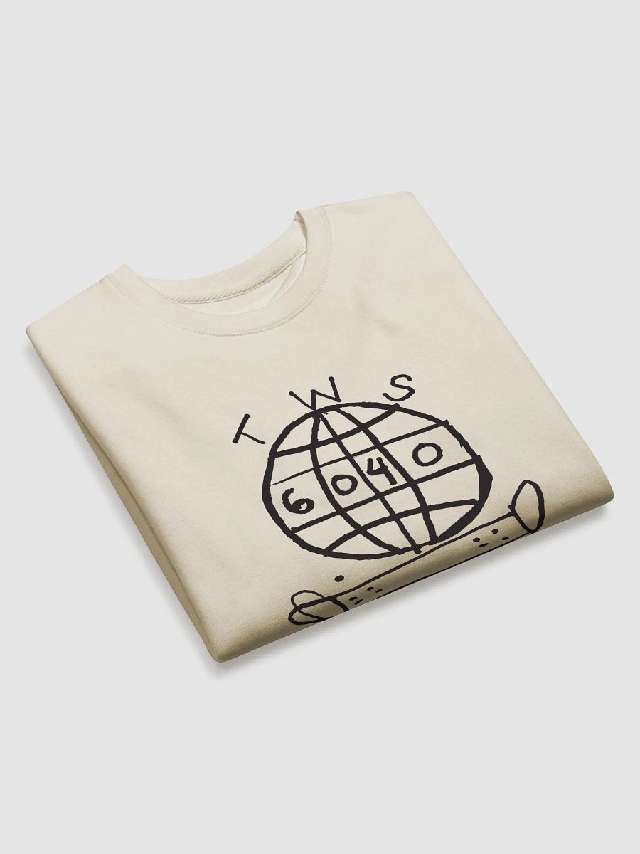 TWS x 6040 Skateboards Crew Sweatshirt #2 (Black Logo) product image (11)