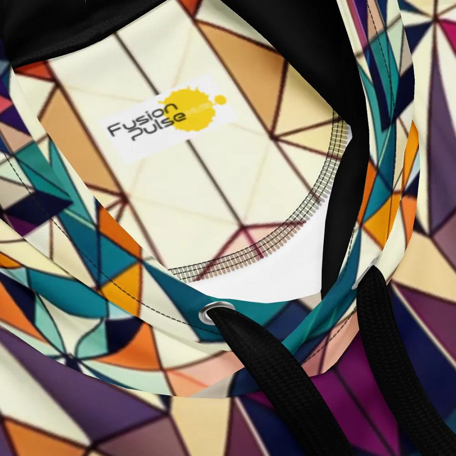 Vibrant Mosaic Leo Zodiac Lion Hoodie product image (11)