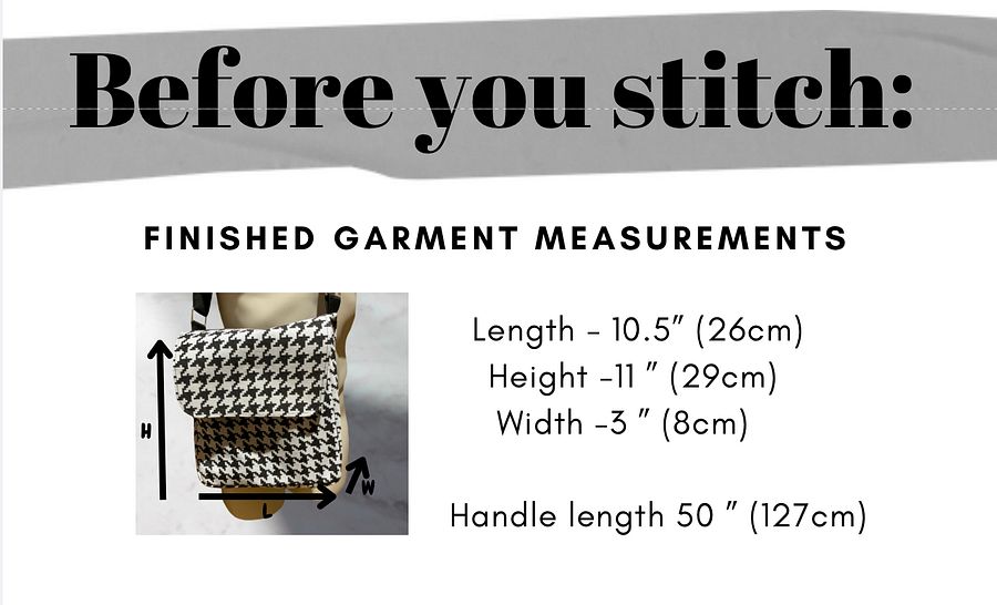 Unisex Messenger Bag - Digital Sewing Pattern product image (5)