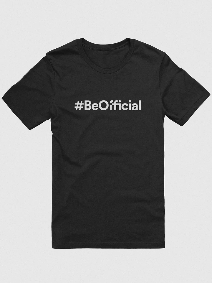 #BeOfficial Classic Black T-shirt product image (1)