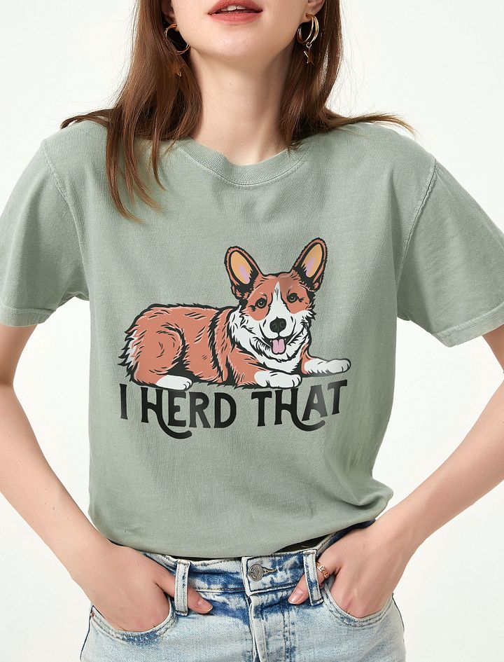 I Herd That Welsh Corgi (Red 2) | Funny T-Shirt for Corgi Paw-rents product image (1)