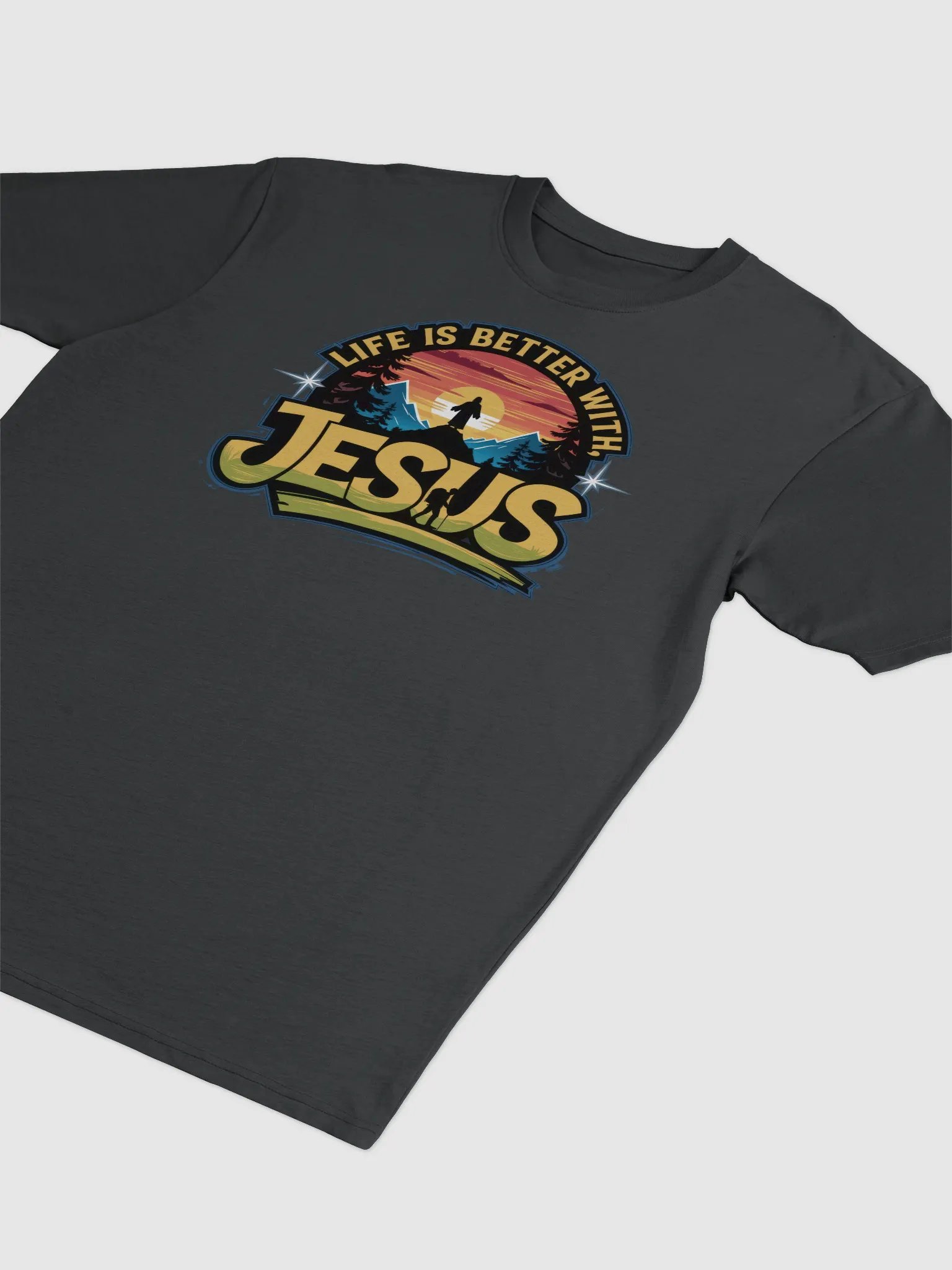 Life is better with Jesus Mountain Majesty Tee product image (3)