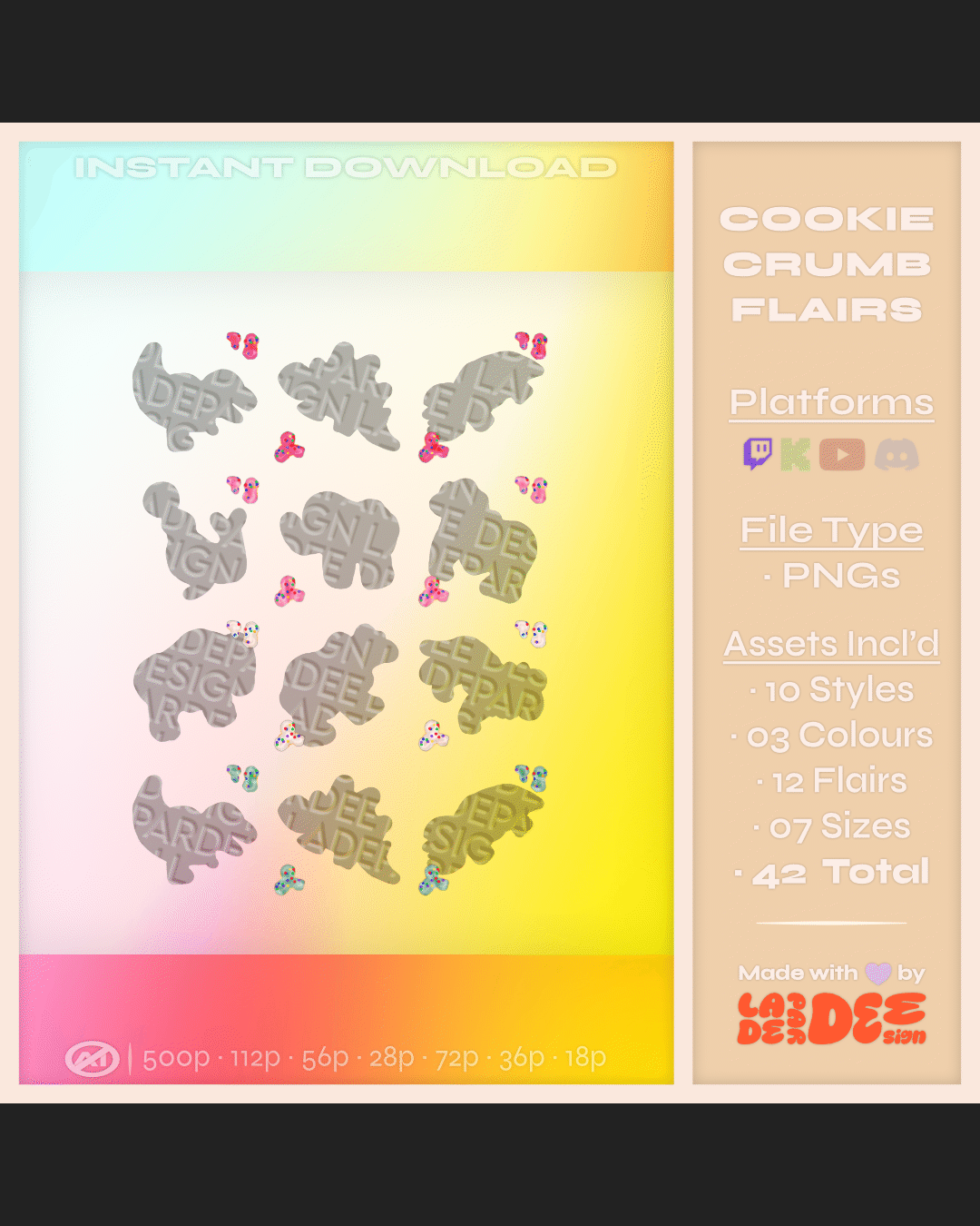 Frosted Animal Cookie Badges product image (7)