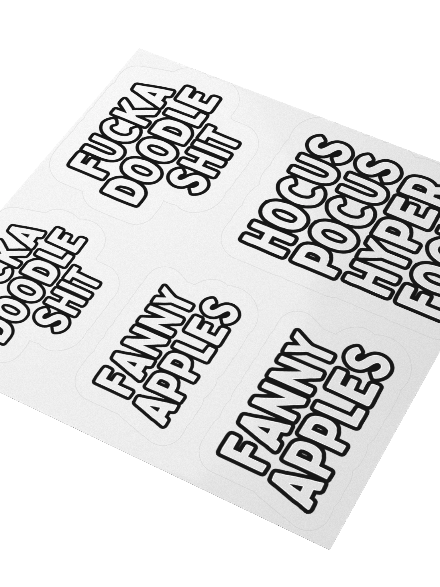 Quirky Phrase Kiss Cut Stickers Set product image (3)