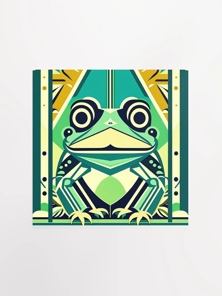 Art Deco Smiling Frog Poster in Five Sizes product image (2)