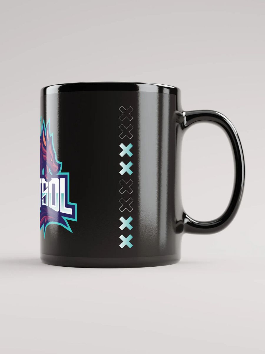 BrightS0L X Black Glossy Mug product image (1)