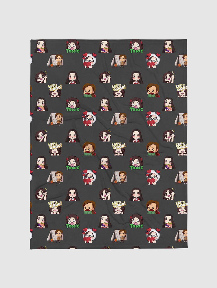 Black Throw Blanket product image (1)
