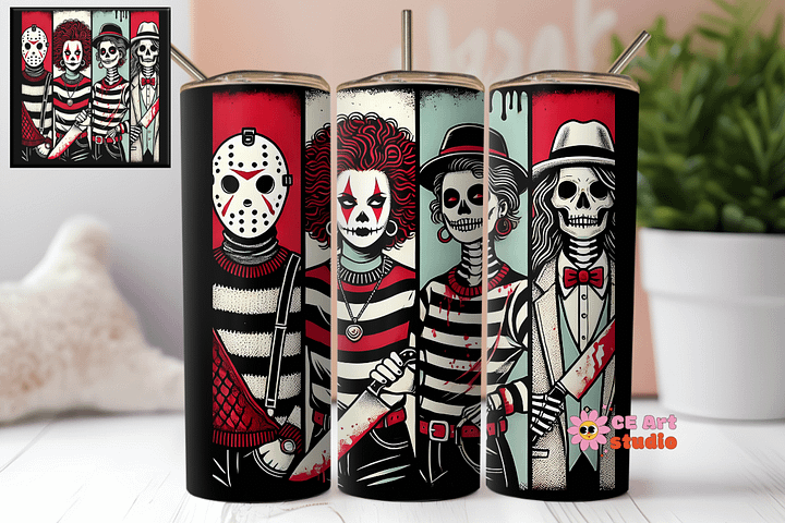 Halloween Girls Tumbler Wrap PNG product image (1)